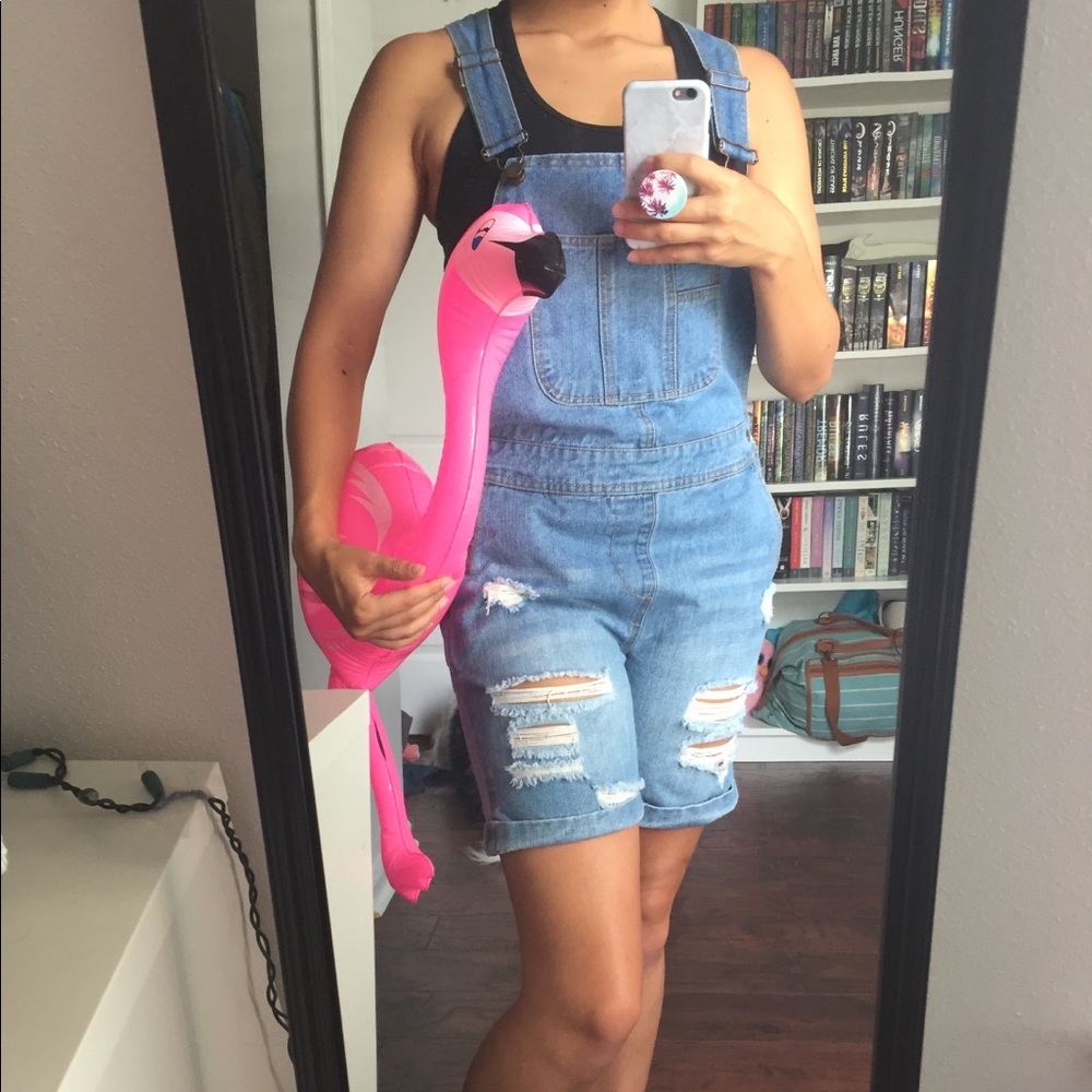 Forever 21 Blue Jean Overalls